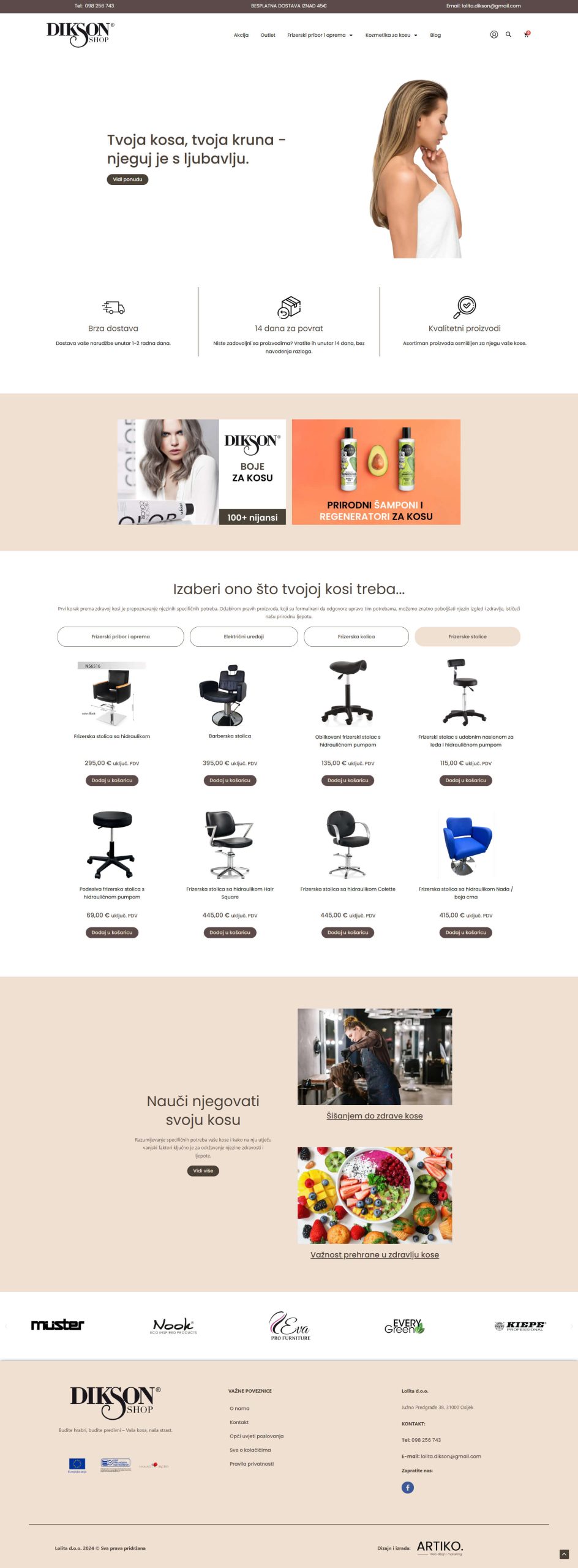 Dikson web stranica